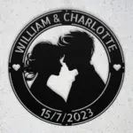 Personalized Couple Metal Art Sign
